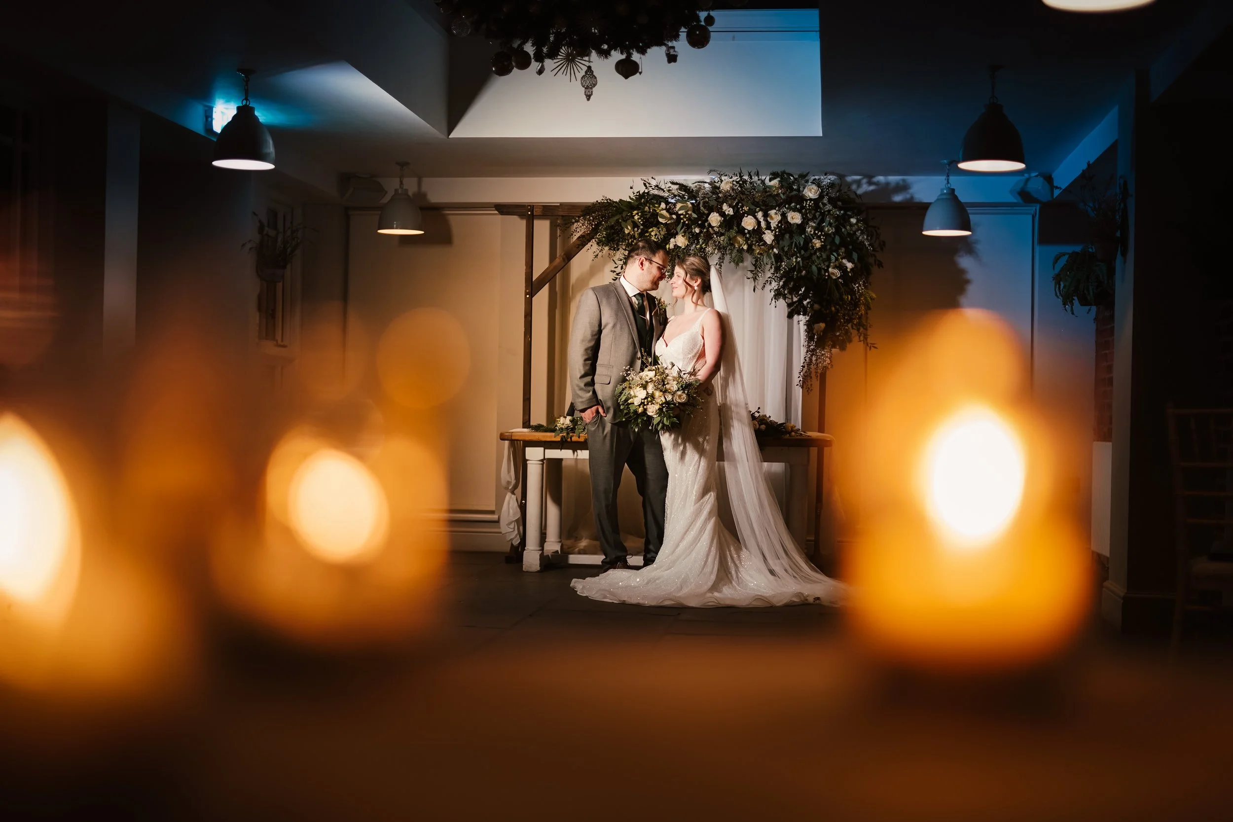 Christmas and Winter Twilight Wedding Venue inspiration Derbyshire
