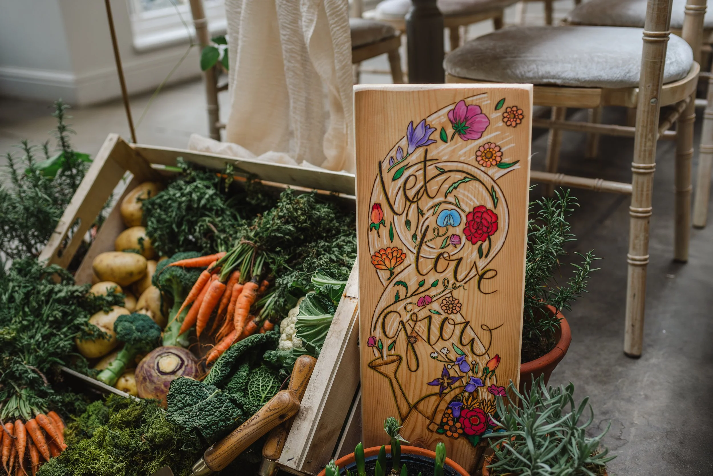 Sustainable wedding decor derbyshire